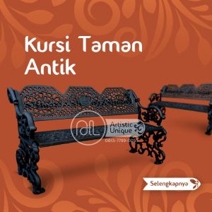 kursi taman besi ornamental