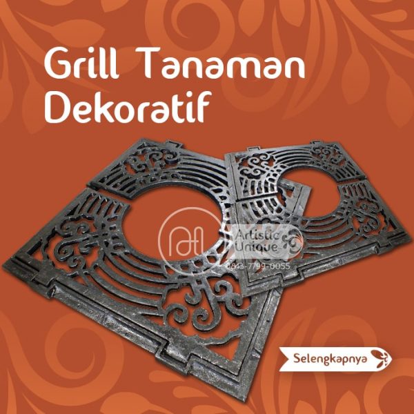 Grill Tanaman Pedestrian Cast Iron