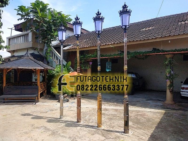 Tiang Lampu Stainless