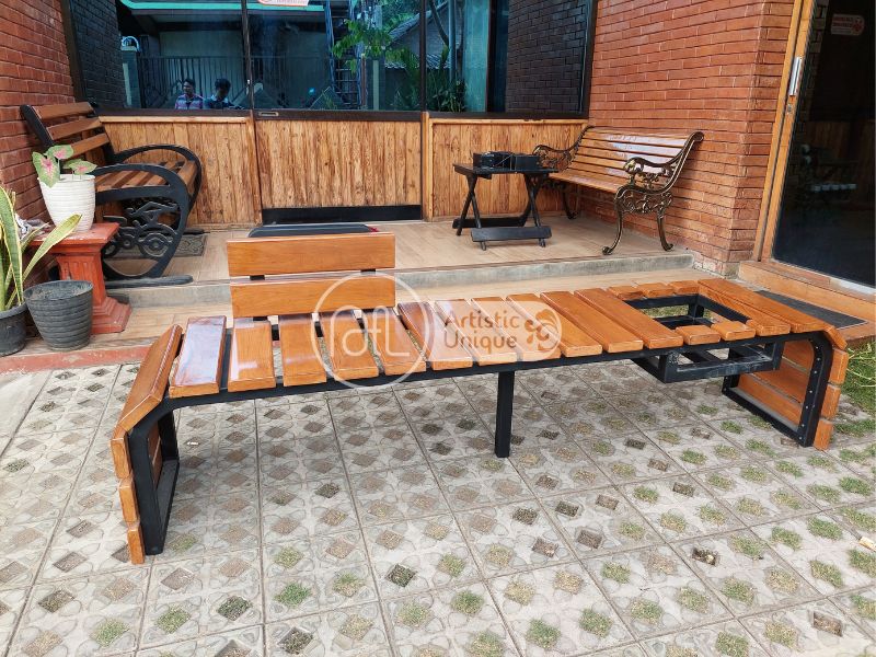 bangku minimalis dari besi