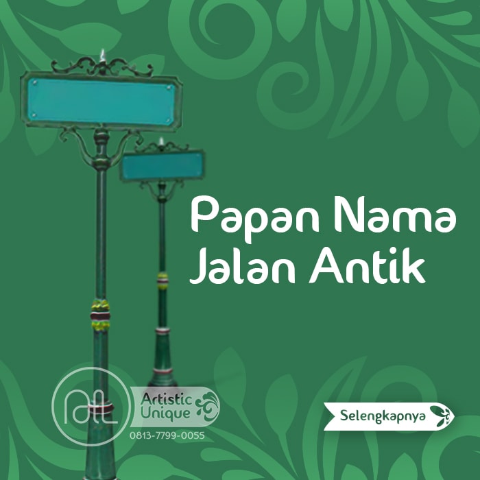 papan nama jalan antik